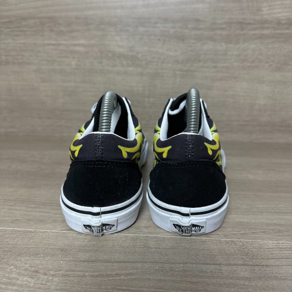 Vans Old Skool Low Slime Green Flame Shoe Sneaker Men’s Size 6.5 Women's Size 8 - Picture 4 of 7